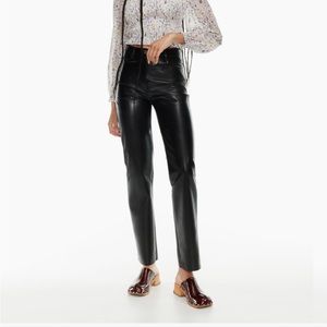 Aritzia Wilfred Melina Leather Pants